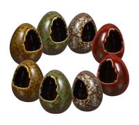 PERSELOSO 8 Pièces Tasse en Céramique pour Glace Carbonique, Gobelet de Glace Carbonique, Céramique, Style Rétro Japonerie, pour Dessert Shops et Hôtels