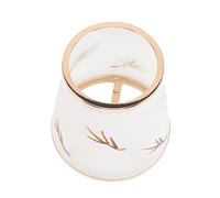 PERSELOSO Abat-jour en Verre Blanc Décoratif pour Lampe de Chevet et Lampe de Bureau, Design Simple Moderne, Lumière Douce Douille E14
