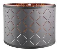 PERSELOSO Abat-jour Tissu Décoratif Gris Pourmpe de Table et Plafond Design Creux Adapté Maison et Hôtel Doux pour Lumière et Résistant à Usure
