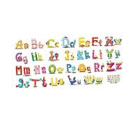PERSELOSO Autocollants Alphabet 26 Lettres Adhésifs Décoratifs Pour Chambre Garçon Et Filles, Autocollant Mural En Pvc, Design Créatif Et Élégant, Décor Mural Pour Surface Lisse, Lot Complet