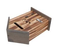 PERSELOSO Boîte aux Lettres Murale en Bois de Style Vintage avec Verrouillage Sécurisé et Installation Facile pour Maison et Porte Extérieure Décorative
