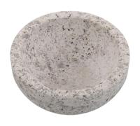 PERSELOSO Bol Offrande en Pierre Naturelle 400 Ml Triple Décoration pour Cérémonies et Décoration D'autel, pour Herbes et Offrandes D'eau