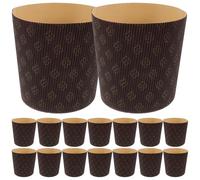 PERSELOSO Caissettes à Marron Lot de 25 en Papier Sulfurisé Moules à Pâtisserie Faciles à Utiliser, pour Boulangeries et Shower