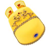 PERSELOSO Chapeau de Cosplay et Ornement Élaboré Design Classique Empereur Chinois Antique en Plastique Décoratif pour Spectacle D'opéra Chinois et Cosplay