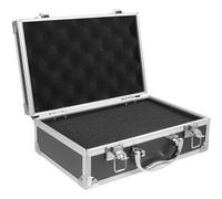 PERSELOSO Coffret à Outils en métal, Petite boîte à Outils, boîte en Alliage d'aluminium Noir, Grande capacité de Rangement, poignée en métal, boîte de classement pour équipement de Carte