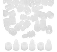 PERSELOSO Connecteurs D'insertion Blanc pour Quincaillerie de Meubles en Nylon et Pp, 20 Pièces, Installation Facile Design Polyvalent pour Charnières de Cabinet