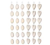 PERSELOSO Étiquettes en Bois à Suspendre en Bois Naturel pour Décoration Murale, Plaques Murales DIY Faciles à Colorier Crochet en Acier Inoxydable, pour Tableau de Rappel