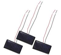PERSELOSO Mini Panneaux Solaires et Recharge D'appareils Lot de 3 60ma 5v en Silicium Polycristallin, Module Compact et Léger pour Système Solaire Portable en Situation d'urgence