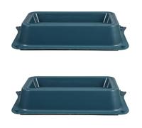 PERSELOSO Plateau Floral Rectangulaire en Plastique Vert Support Stable et Base Antidérapante pour Décoration de Fleurs et Arrangements Floraux