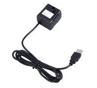 PERSELOSO Pompe à Fontaine à Eau Automatique pour Animaux de Compagnie Débit Maximal 180l/h Silencieuse USB, Plastique Noir Lot de 2 pour Fontaine en Résine ou Rocaille