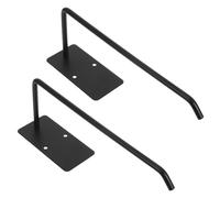 PERSELOSO Porte-casquettes Crochets Muraux Noirs Lot de 2 en Acier Inoxydable pour Rangement de Chapeaux, Installation -dessus Porte, Accessoire de Chambre pour Hommes et Garçons