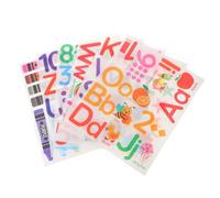 PERSELOSO Stickers Muraux Éducatifs en Vinyle pour Chambre D'garçon et Filles avec Alphabet et Chiffres, Couleurs Vives, pour Chambre ou Crèche des Tout-petits