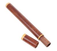 PERSELOSO Tube Lisse Porte-encens Bois 20g avec Couvercle Simple Design Naturel pour Bureau et Hôtel