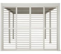 Persienne coulissante EVORA Argile Pour Côté 3 m - 2,7 x 2,3 Aluminium traité époxy Hespéride