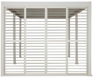 Persienne coulissante EVORA Argile Pour Côté 3 m - 2,7 x 2,3 Aluminium traité époxy Hespéride