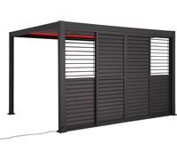 Persienne coulissante EVORA Graphite Pour Côté 3 m - 2,7 x 2,3 Aluminium traité époxy Hespéride