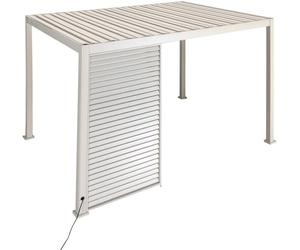 Persienne fixe EVORA Argile Pour Côté 4 m - 1/3 1,2 x 2,3 Aluminium traité époxy Hespéride