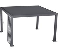 Persienne fixe EVORA Graphite Pour Côté 3 m - 1/3 0,9 x 2,4 Aluminium traité époxy Hespéride
