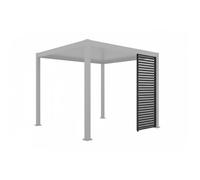 Persienne fixe pour pergola Evora côté 3 m Graphite - Hespéride