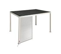 Persienne fixe pour pergola Evora côté 4 m Argile - Hespéride