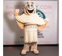 Personnage De Costume De Mascotte Redbrokoly Guinness Crème Habillé Avec Un Sweat-Shirt Et Des Épingles À Châle Multicolore