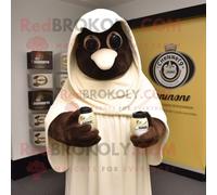 Personnage De Costume De Mascotte Redbrokoly Guinness Crème Habillé Avec Un Sweat-Shirt Et Des Épingles À Châle Multicolore