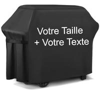 Personnalisé Housse Le Grill Couverture de Girl Bâche de Protection Couvercle avec Sac de Rangement pour Patio Jardin Noir Ta Taille sur Commande avec Votre Propre Texte [084]