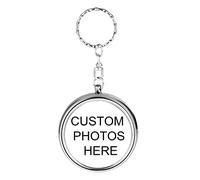 Personnalisér MiNi Cendrier Portable, OXYEFEI Cendrier de Poche en Inox avec Gravure Photo Créativité, Cendriers de Voyage Anti Odeur Coupe-Vent pour Extérieur en Usage (Argent)