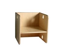 Pertina Van Dijk Toys Chaise en bois / Chaise d'enfant Naturel - 35x35x35 cm à partir de 1 an (qualité de garde d'enfants)