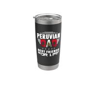 Peruvian Dad Best Friends For Life Funny For Fathers Daddy Gobelet isotherme en acier inoxydable double paroi