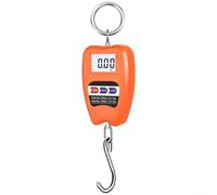 Pèse-bagage numérique 200 kg pour voyage (orange) | Haute précision jusqu'à 0,05 kg, corps en aluminium robuste, écran LED facile à lire, 3 unités commutables