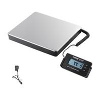 VEVOR Balance Numérique 200kg Précision 0.05kg Pour Bagages Maison Bureau De Poste Noir et Argent