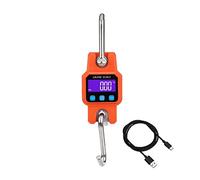 Peson Electronique, 300kg 50g Balance numérique rechargeable USB Balance de chasse portable Mini balance de grue de levage Balance électronique suspendue industrielle(Oranje)