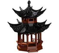 Pesoncarl Miniatures de Jardin, Mini Accessoires de Jardin Zen, pagode Miniature en Plastique de 1,8x1,8x2,1 Pouces, Mini Statue de pagode Japonais pour Le décor de bonsaï de Jardin Zen