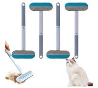 Pet Hair Remover - Brosse Anti Poils Animaux - Brosse Poil Chat et Chien Réutilisable | Ramasse Poils Animaux pour Canapé, Vêtements, Voiture 4 in 1 - Facile à Nettoyer (4PCS)