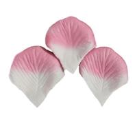 Pétales de roses artificielles, Faux pétales de roses multicolores, 5x5cm, 1000/3000 pièces, tapis passerelle for fête mariage, chambre à coucher(Pink White,1000pcs)