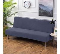 PETCUTE Housse Clic Clac Housse Canape Lit Extensible Anti-Taches Couvre Protection canapé sans Bras Gris foncé