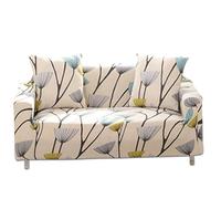 PETCUTE Housses de canapé Extensible Housse pour canapé Elastique Jacquard Protege canape 2 Places Couvre canape Motif de Fleurs