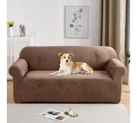 PETCUTE Housses de Fauteuil épaisse en Velours Housse de canapé Extensible Couvre Fauteuil Chameau