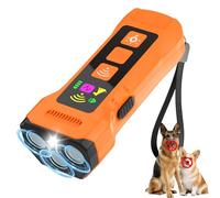 Petgentle Appareil anti-aboiement pour animaux de compagnie avec écran HD et lampe de poche LED, aide à freiner les aboiements excessifs, stoppeur toutes les races de chiens, utilisation en intérieur