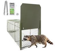 Petigi Piège Vivant Vert Cage Fil martre belette Jardin Lapin Capture relocalisation Maison Accessoires Rats Grenier 102 x 29 x 31 cm