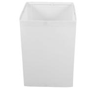 Petit Abat-jour Suspendu en Lin Blanc, Rectangulaire, Simple | Abat Jour pour Lampe de Chevet, Offices et Autres Lieux, Installation Facile, Ambiance Cosy