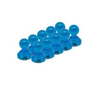 Petit Aimant á Goupille en Acrylique Bleu pour Réfrigérateur, Tableau Blanc, Tableau D'Affichage 11mm dia x 17mm de Haut - Pack de 10