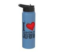 Petit ami marrant, amour, provocation, petite amie, humour Stainless Steel Insulated Water Bottle