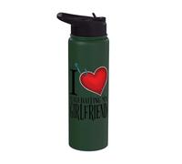 Petit ami marrant, amour, provocation, petite amie, humour Stainless Steel Insulated Water Bottle