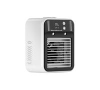 Petit appareil de refroidissement AC, climatiseurs portables, refroidisseur personnel silencieux 16,5 x 11,8 x 21,7 cm, vitesses réglables, ventilateur bureau économe énergie dortoir confort de voyage