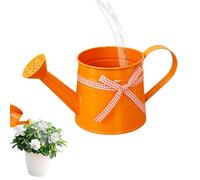 Petit arrosoir en métal 1L Pot d'eau avec tête d'arrosage Ruban Vichy | Arrosoir décoratif pour plantes d'intérieur pour la maison bureau bonsaï jardin extérieur fleurs semis