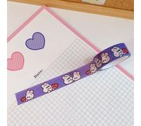 Petit Autocollant De Dessin Animé Frais Et Mignon, Version Coréenne, Pour Décoration De Compte À Main, Lapin Ours Et Ruban En Papier, Mignon, Diy Bricolage