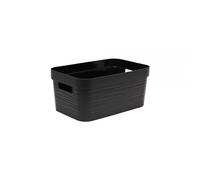 Petit Bac de rangement élégant 6 litres EDA - Noir