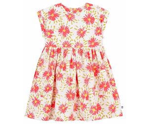 Petit Bateau Robe enfant manches courtes en coton à fleurs